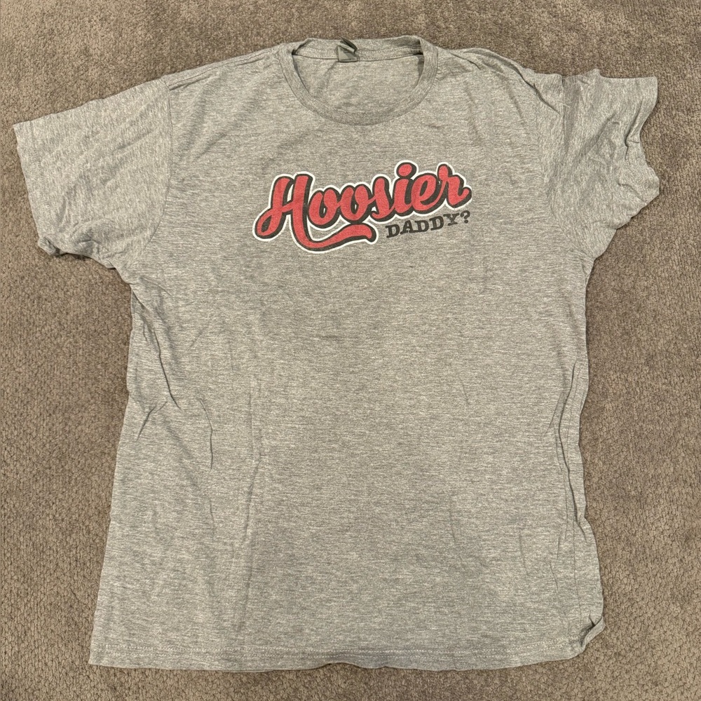 “Hoosier Daddy” gray graphic tee